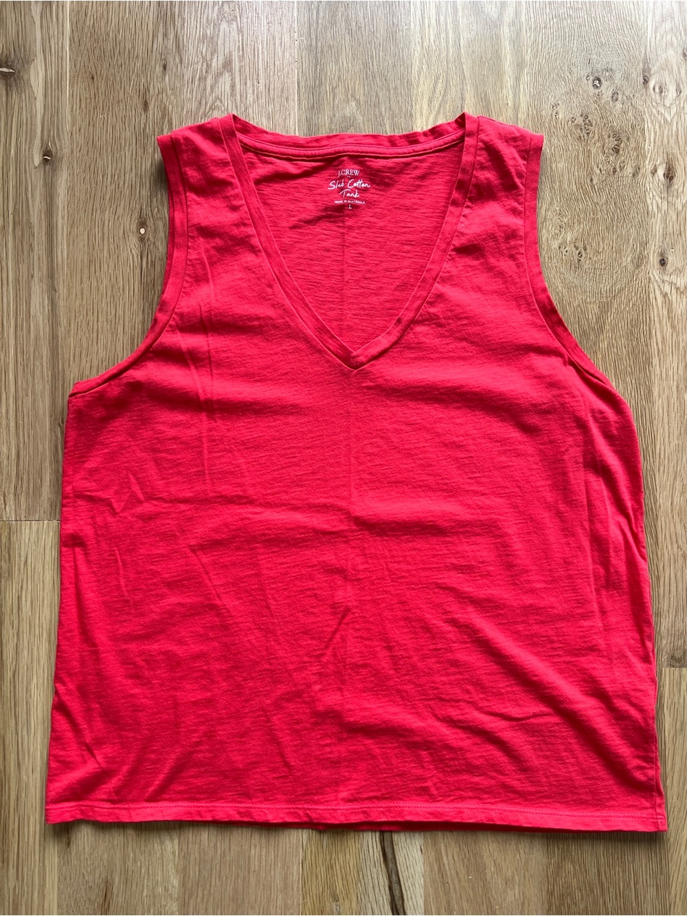 J. Crew Factory Slub Cotton V-Neck Tank